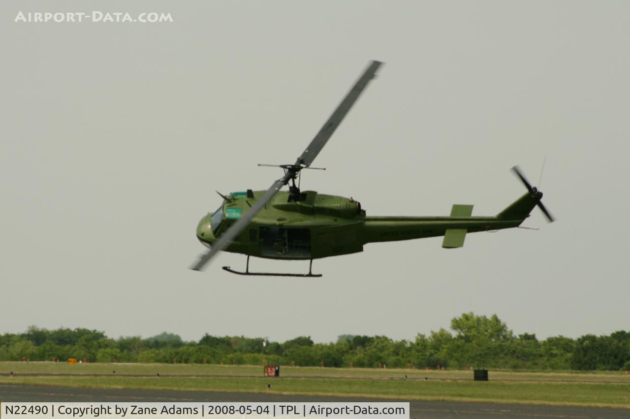 N22490, 1974 Bell UH-1V Iroquois C/N 13814, At Central Texas Airshow