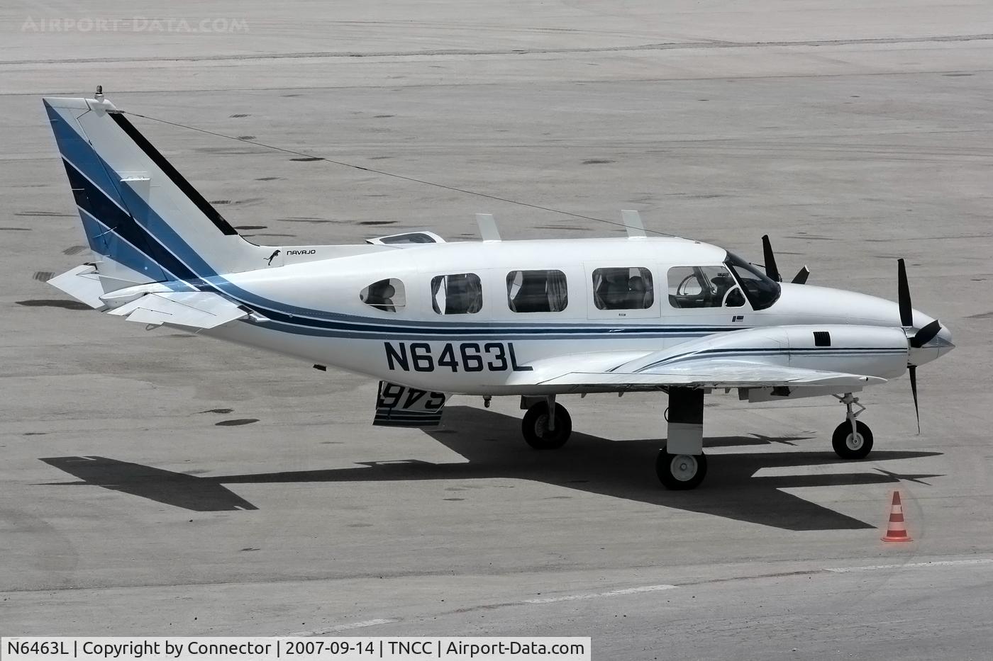 N6463L, 1969 Piper PA-31-310 Navajo C/N 31-421, On april 28th 2008, this plane crashed during a flight from SVMI to TNCC. It struck the roof of a building and caught fire after reporting problems in one of the engines. 6 Fatalities ( 3 onboard and 3 on the ground ).