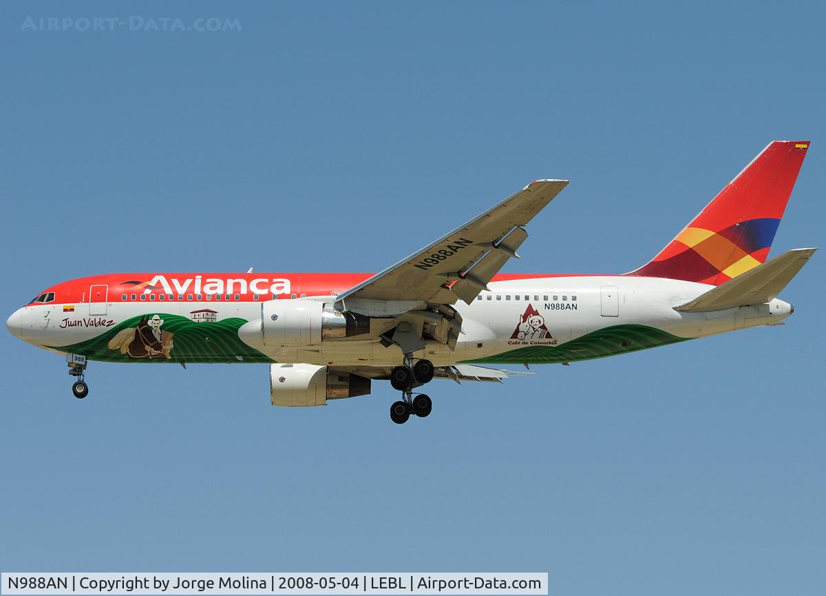 N988AN, 1990 Boeing 767-284 C/N 24742, 