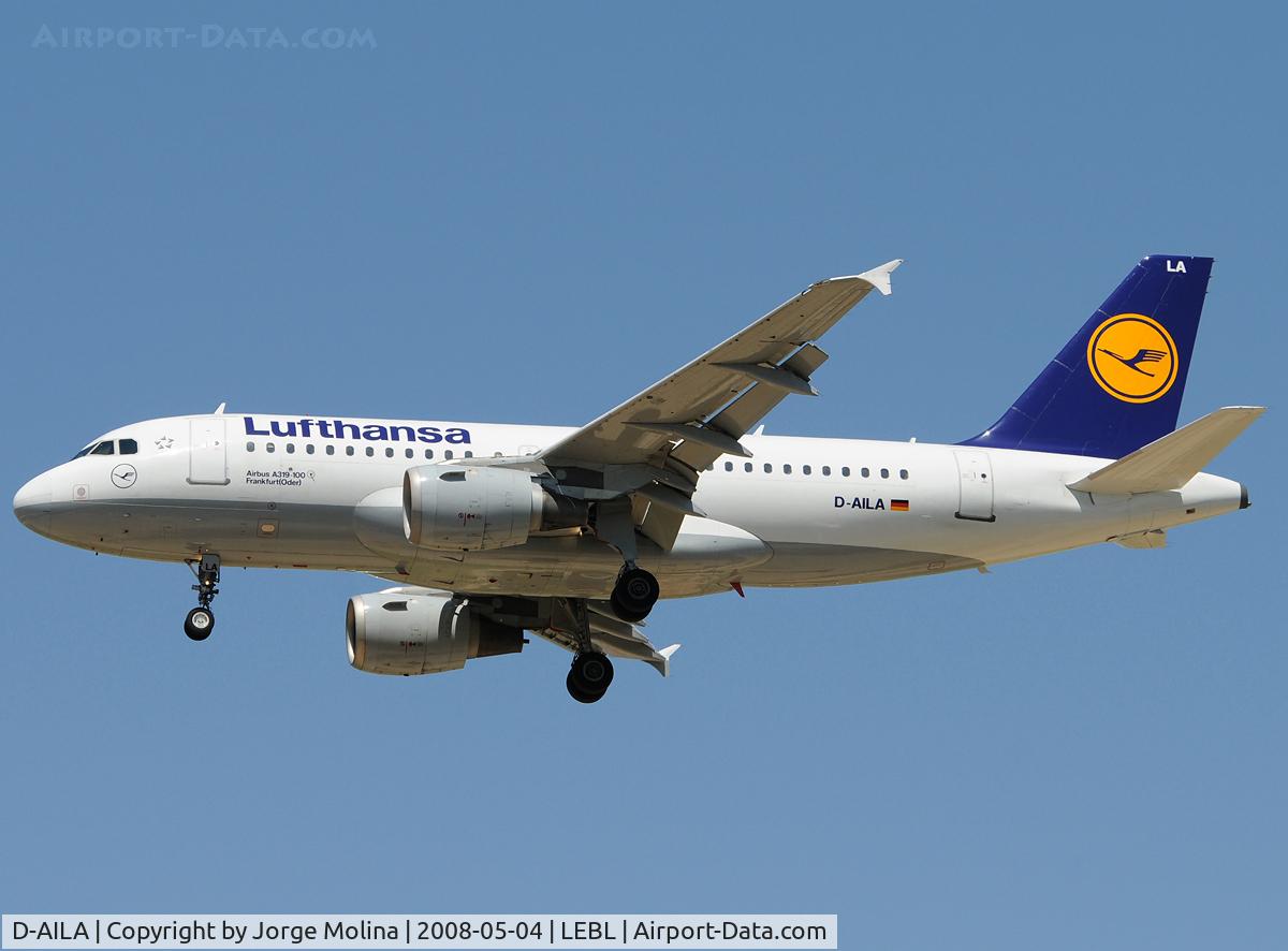 D-AILA, 1996 Airbus A319-114 C/N 609, 