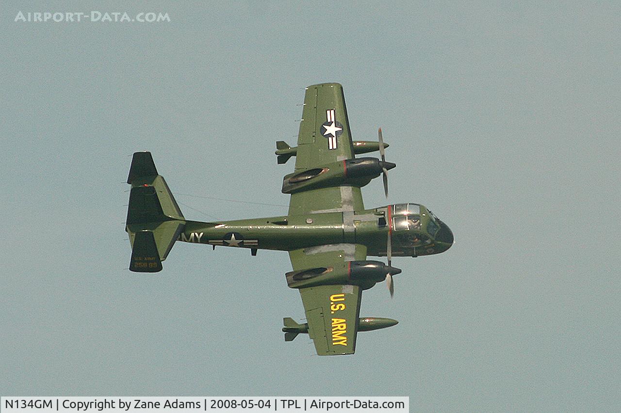 N134GM, 1962 Grumman OV-1D Mohawk C/N 48B, At Central Texas Airshow