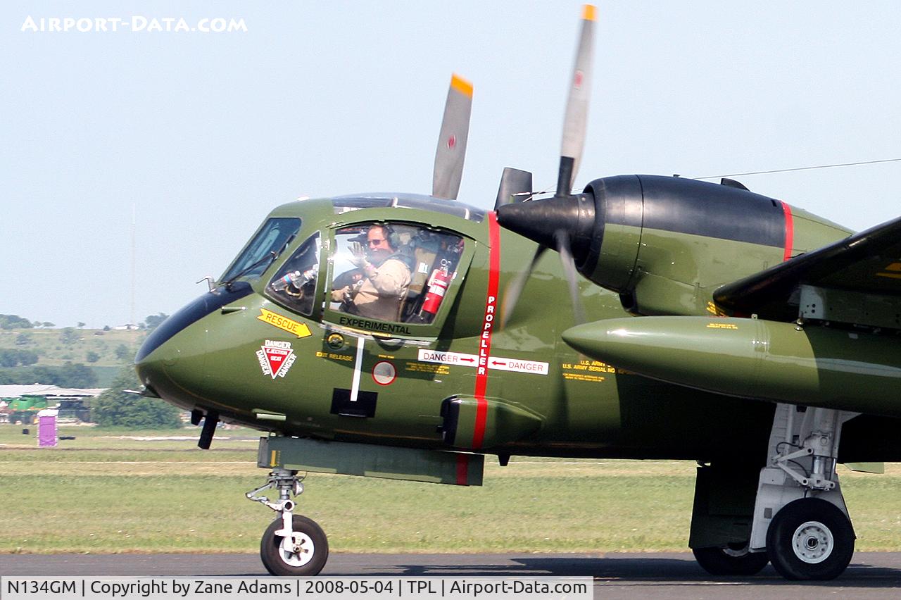 N134GM, 1962 Grumman OV-1D Mohawk C/N 48B, At Central Texas Airshow