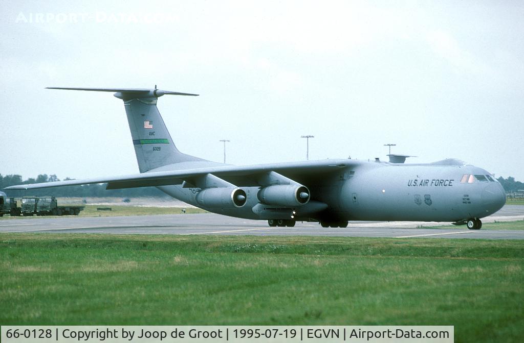 66-0128, Lockheed C-141B Starlifter C/N 300-6154, Seen leaving the main RAF transport base.