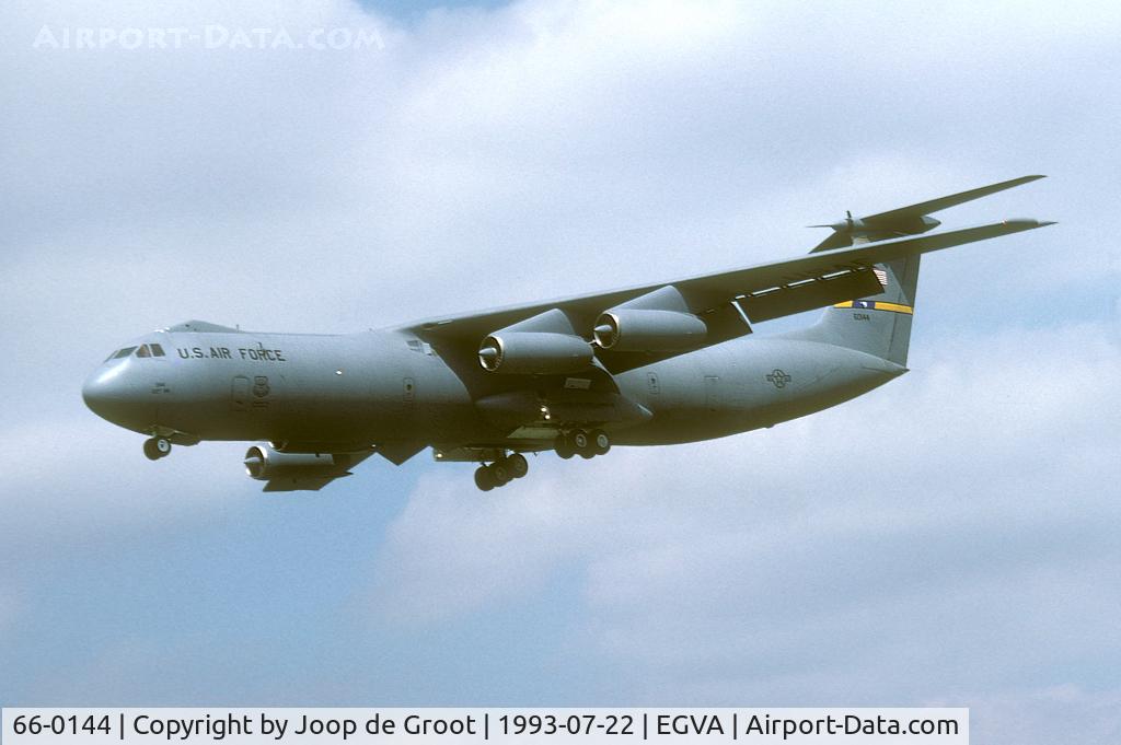 66-0144, 1966 Lockheed C-141B Starlifter C/N 300-6170, This Starlifter was one of the many aircraft arriving for the IAT 1993.