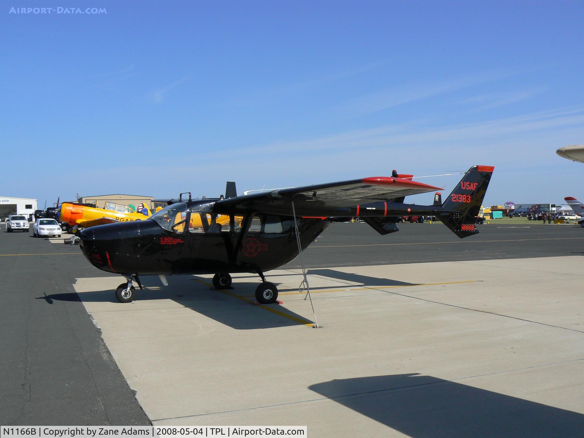 N1166B, 1967 Cessna O-2A Super Skymaster C/N 337M-0089, At Central Texas Airshow - 02 Lady's ride!