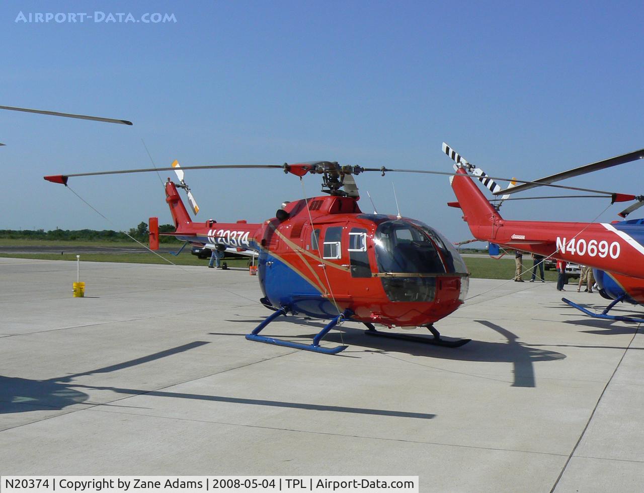 N20374, MBB Bo-105CBS-4 C/N S-881, At Central Texas Airshow