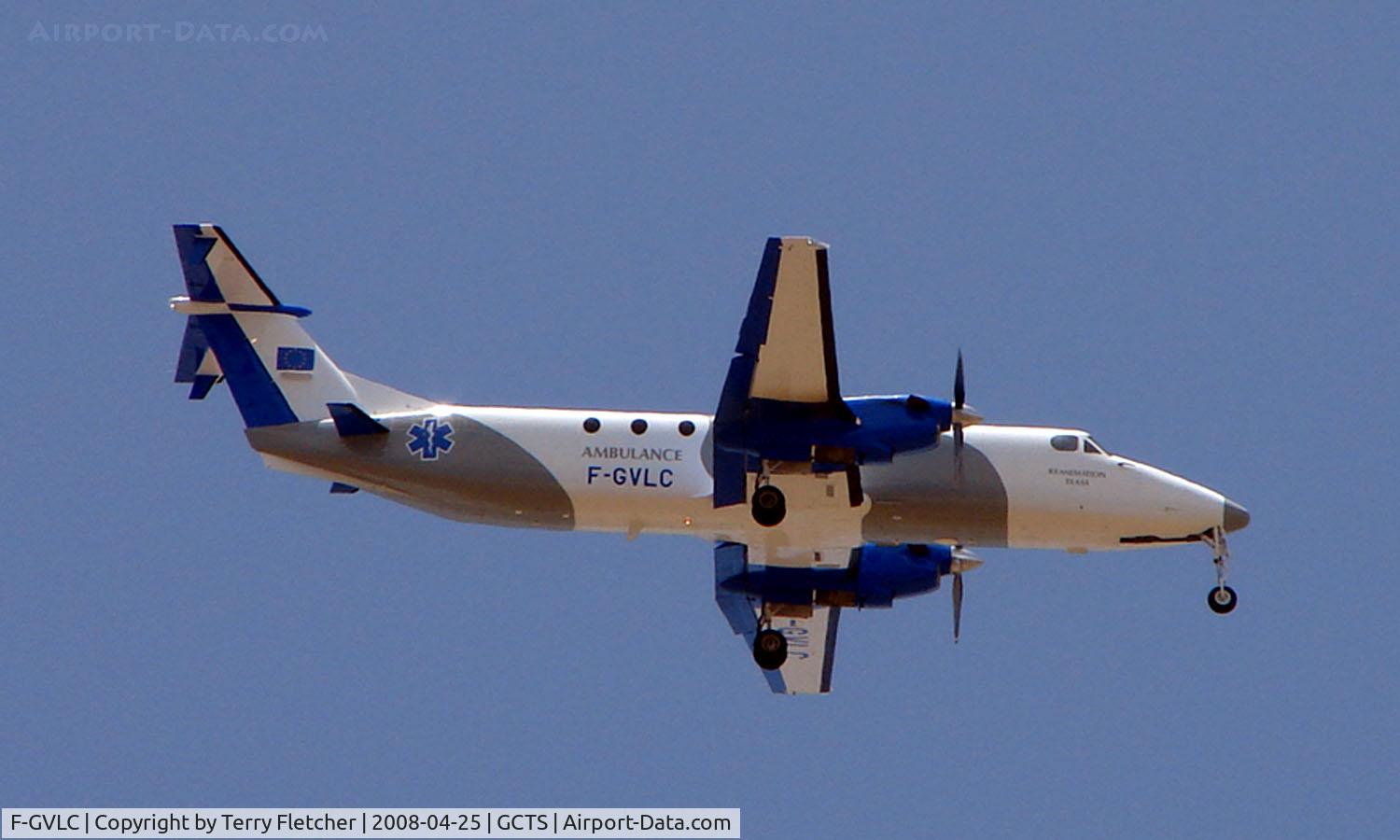 F-GVLC, 1991 Beech 1900C-1 C/N UC-168, Beech1900 Ambulance flight into Tenerife South