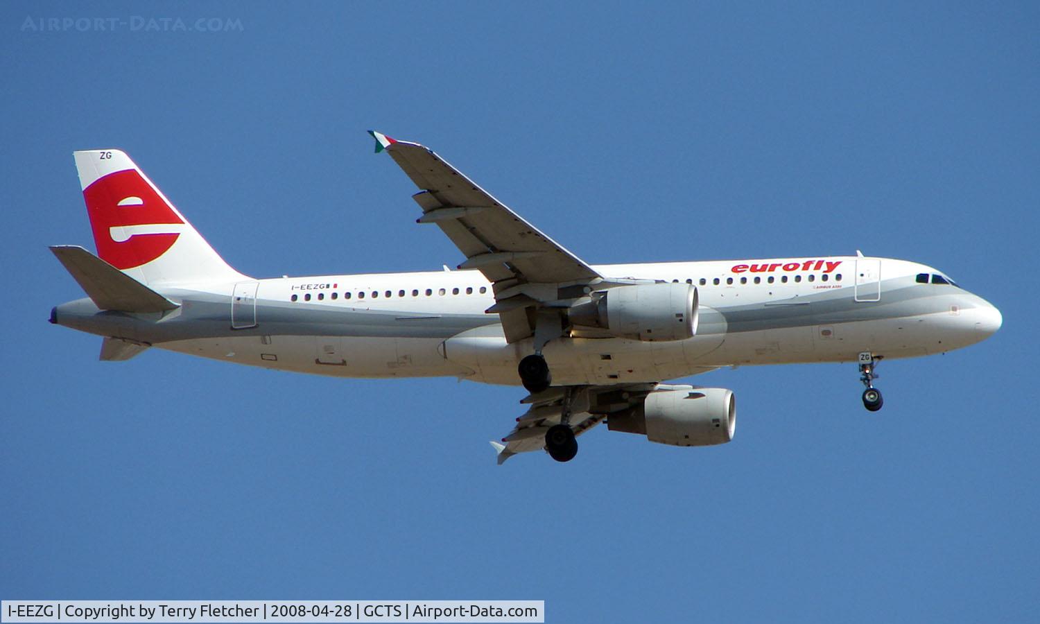 I-EEZG, 2003 Airbus A320-214 C/N 2001, Eurofly A320 on approach to Tenerife South