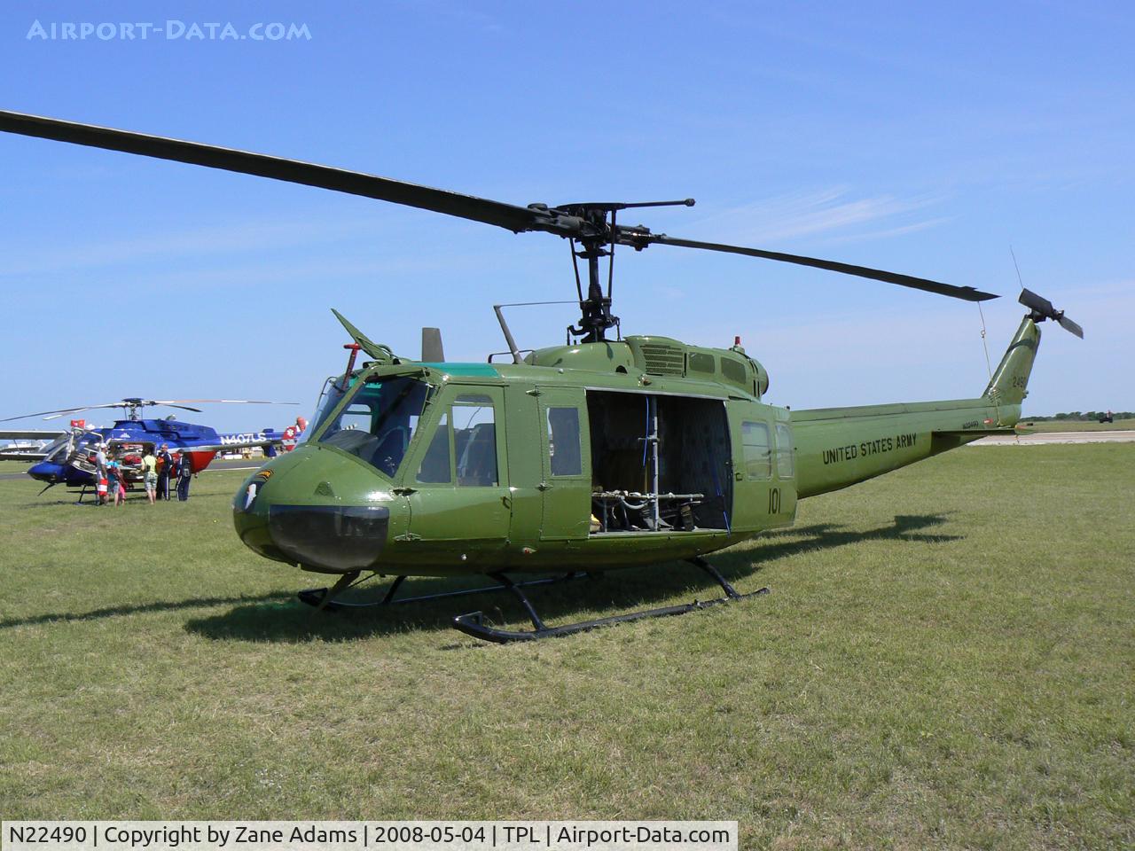 N22490, 1974 Bell UH-1V Iroquois C/N 13814, At Central Texas Airshow
