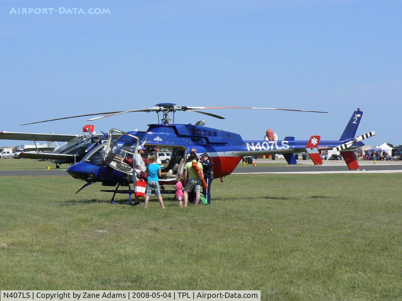 N407LS, 1999 Bell 407 C/N 53363, At Central Texas Airshow