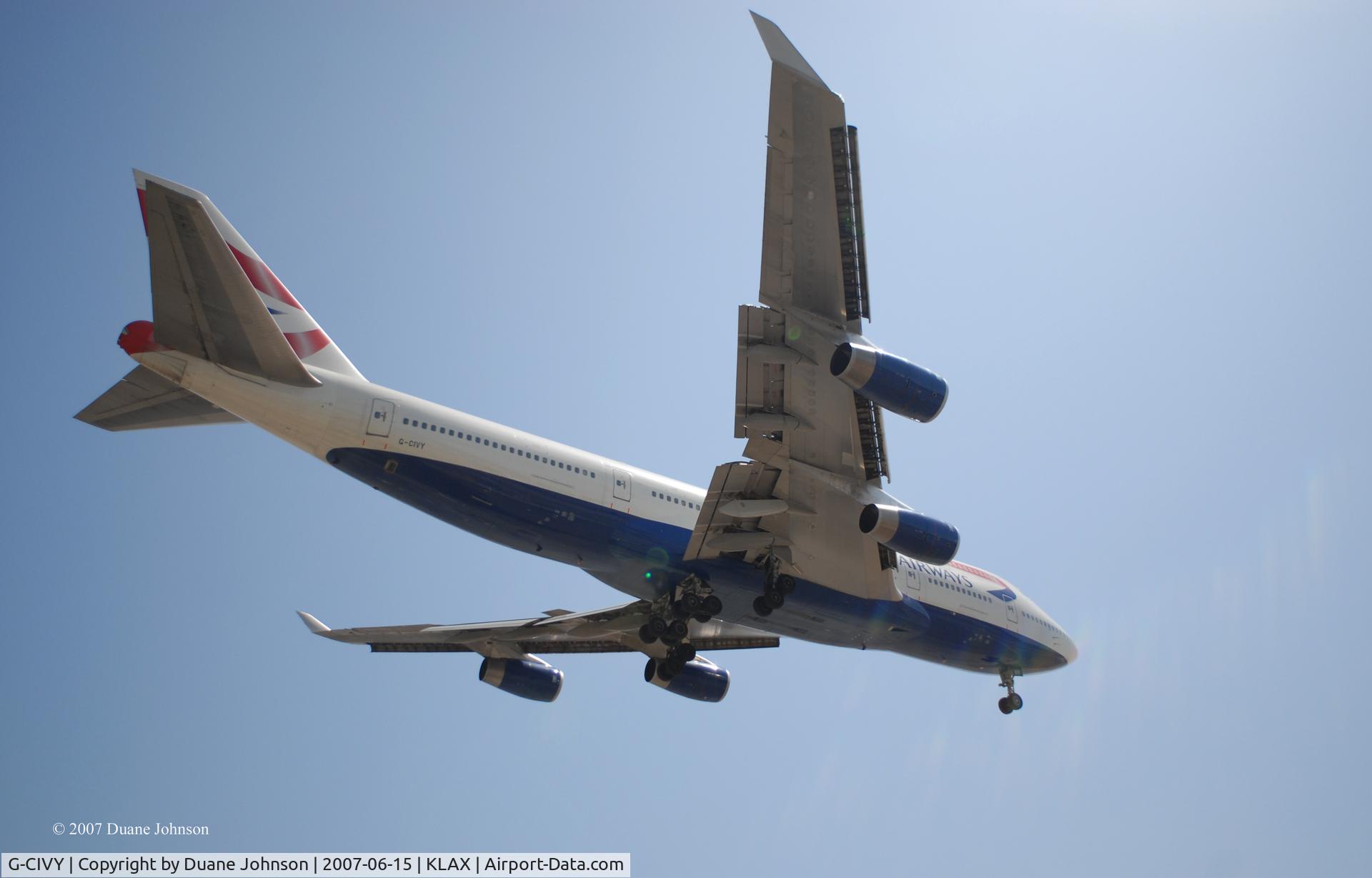 G-CIVY, 1998 Boeing 747-436 C/N 28853, On Final for LAX 24R