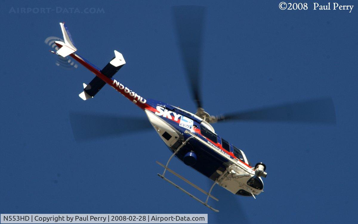 N553HD, 1998 Bell 407 C/N 53304, Raleigh-based news helo over Ahoskie