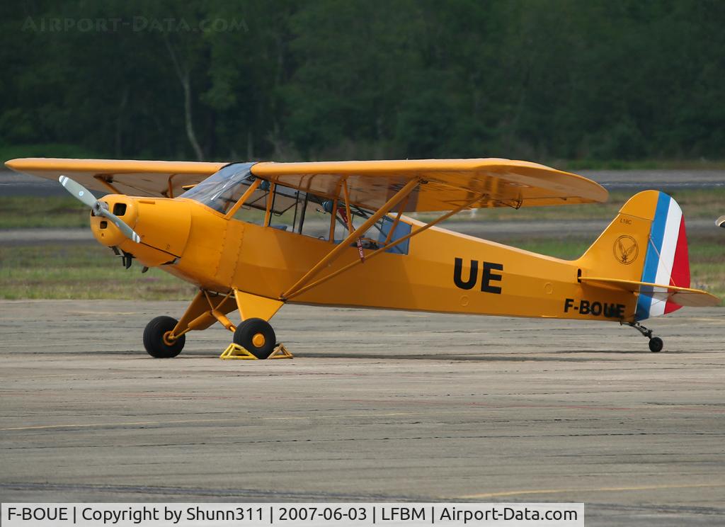 F-BOUE, 1951 Piper L-18C Super Cub (PA-18-95) C/N 18-1470, During LFBM Airshow 2007
