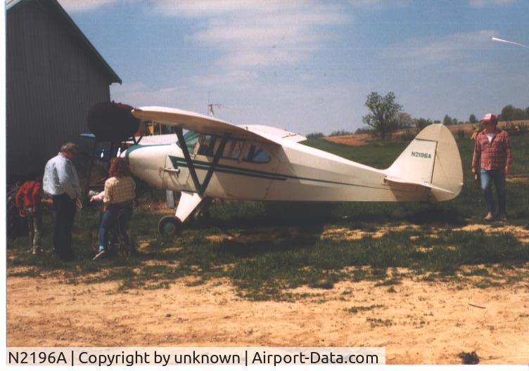 N2196A, 1952 Piper PA-22-135 Tri-Pacer C/N 22-612, 1991