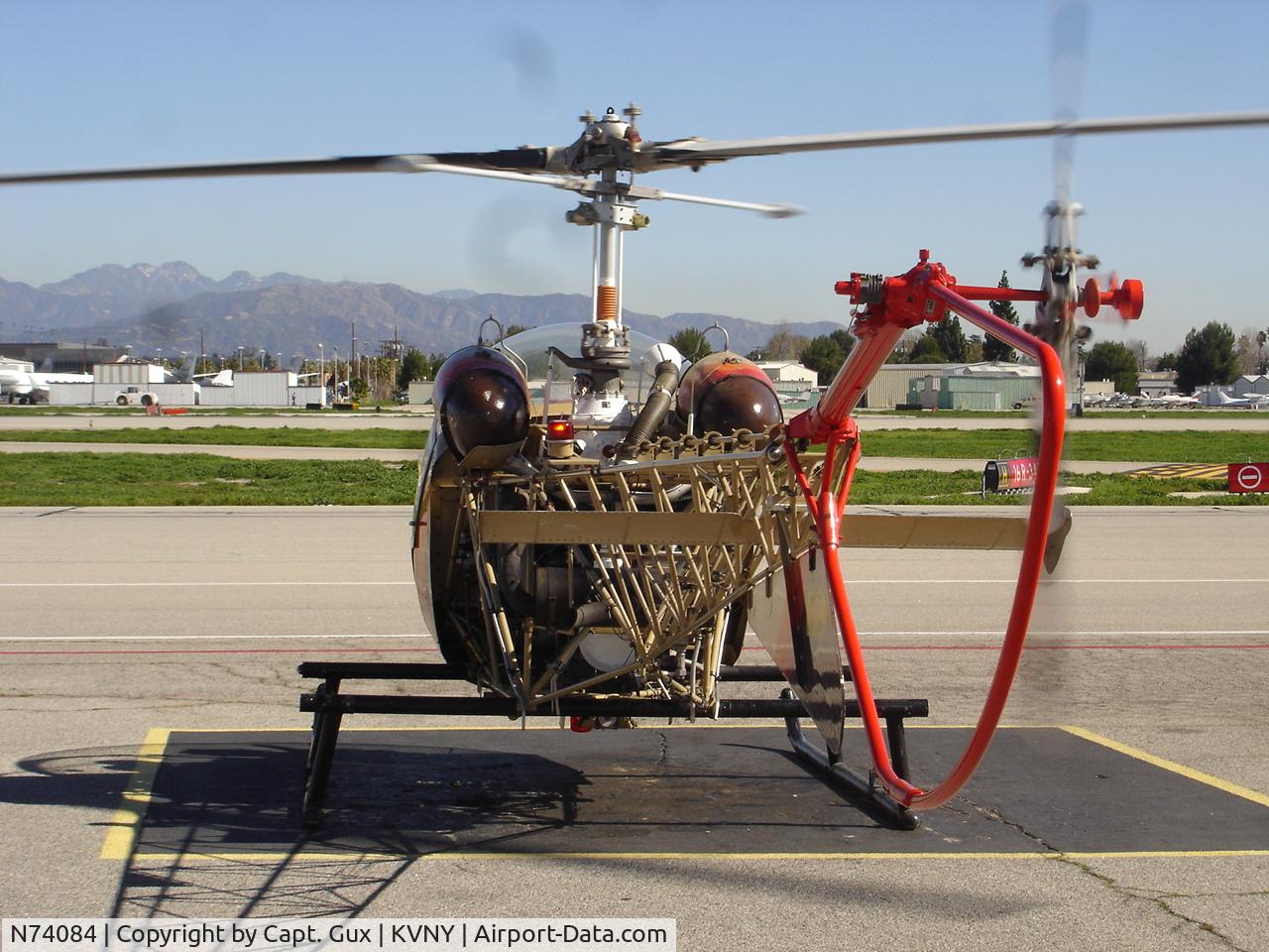 N74084, 1962 Bell 47G-2 C/N NH963, at Van Nuys