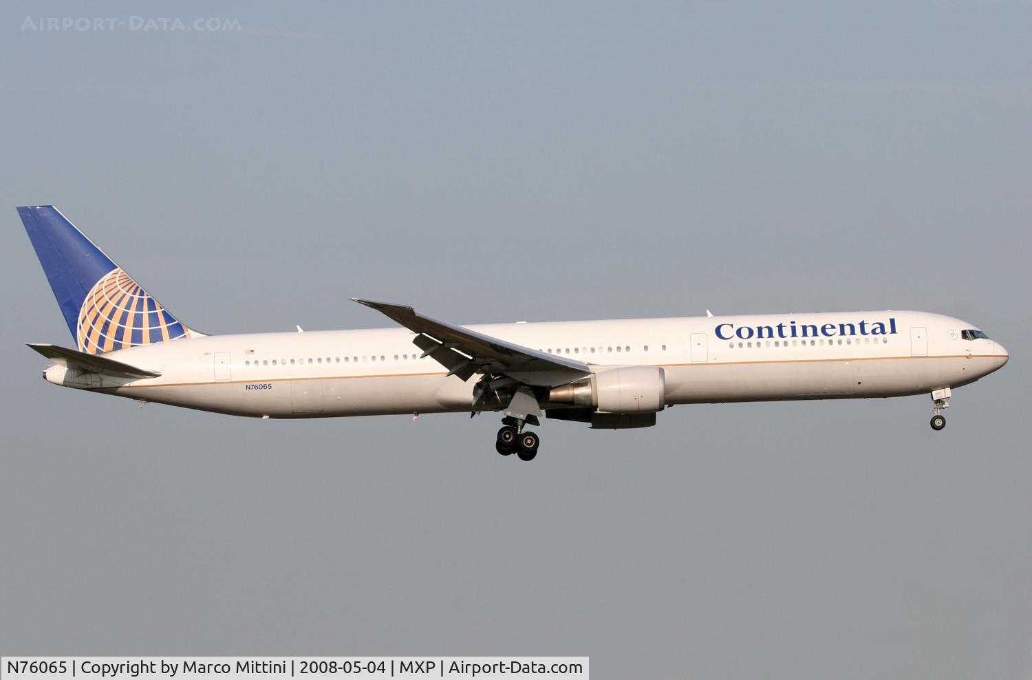 N76065, 2002 Boeing 767-424/ER C/N 29460, Landing at Milano Malpensa