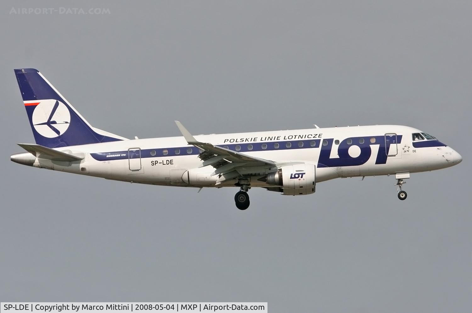 SP-LDE, 2004 Embraer 170ST (ERJ-170-100ST) C/N 17000029, Landing at Milano Malpensa