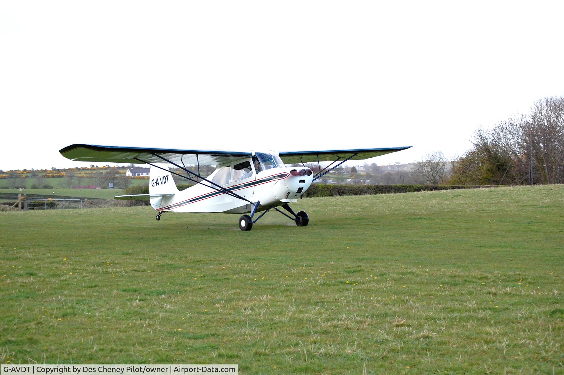 G-AVDT, 1947 Aeronca 7AC Champion C/N 7AC-6932, Champ now resident in Northern Ireland at Mourne Flying Club