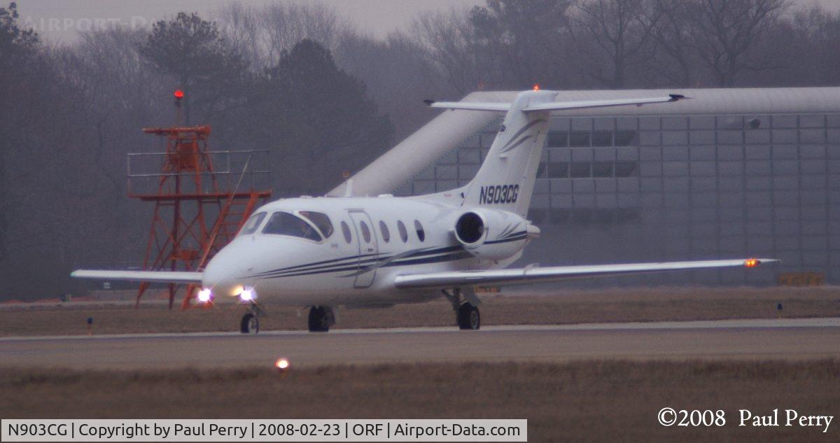 N903CG, 2001 Raytheon Aircraft Company 400A C/N RK-333, Bright, and coming from the GA ramp