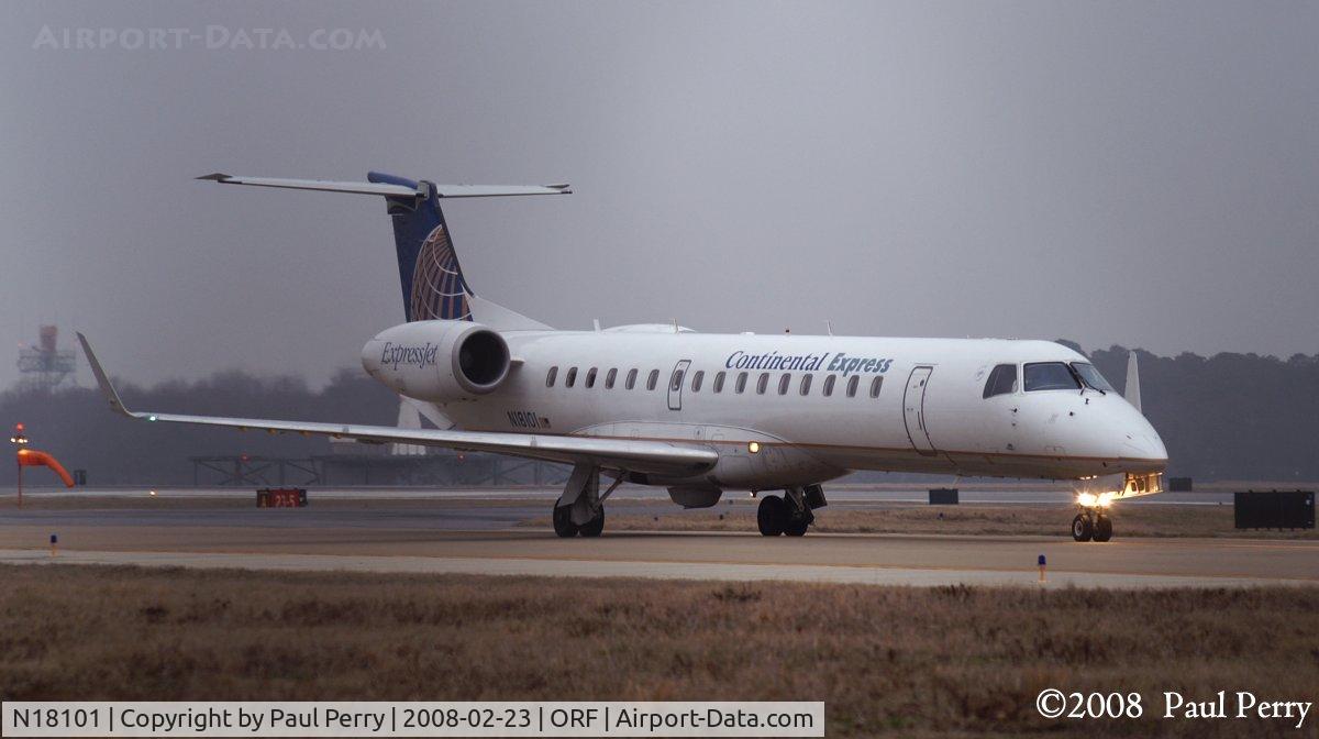 N18101, 2002 Embraer ERJ-145XR (EMB-145XR) C/N 145590, Tking her time on the taxi