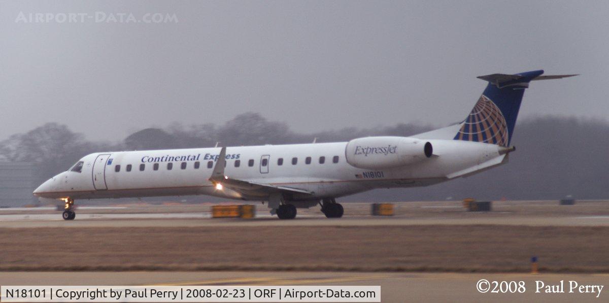 N18101, 2002 Embraer ERJ-145XR (EMB-145XR) C/N 145590, Wasting no time slipping the surly bonds