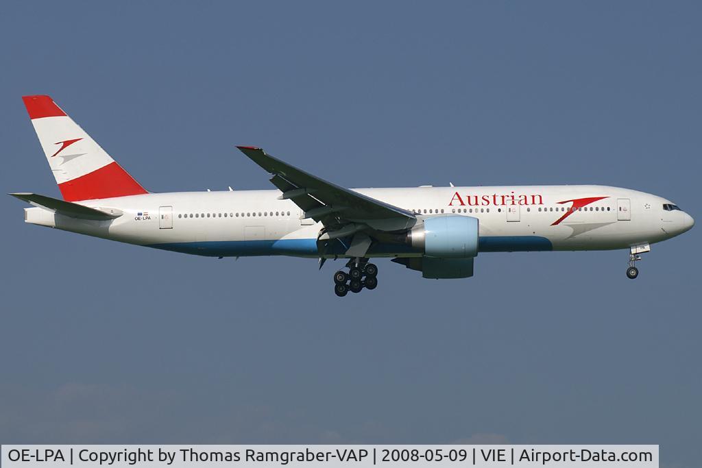 OE-LPA, 1997 Boeing 777-2Z9/ER C/N 28698, Austrian Airlines Boeing 777-200