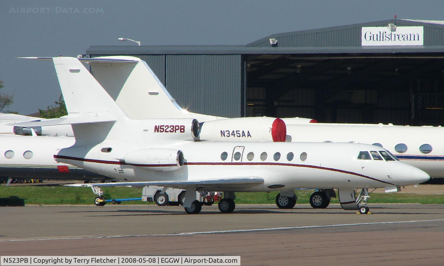 N523PB, 1980 Dassault Falcon 50 C/N 23, Falcon 50 on the Signature ramp at Luton