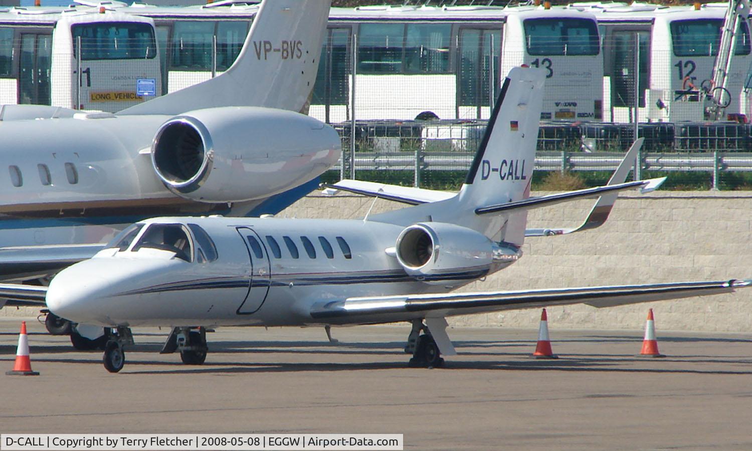 D-CALL, 1998 Cessna 550 Citation Bravo C/N 550-0834, German Citation Bravo parked at Harrads Aviation at Luton