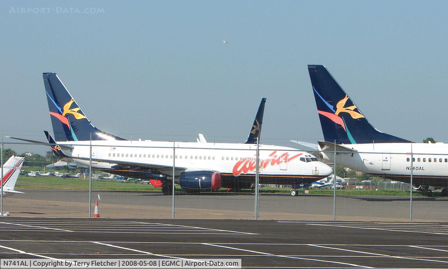 N741AL, 2001 Boeing 737-76N C/N 28641, With the demise of the Aloha Airline - three aircraft N740Al, N741AL and N742AL have been flown to Southend UK for storage