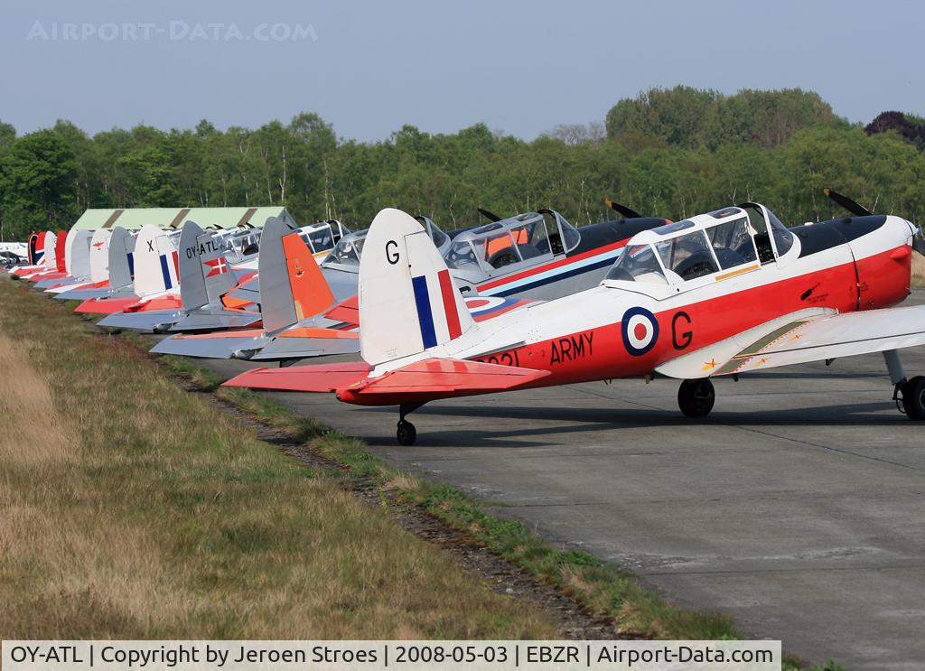OY-ATL, 1953 De Havilland DHC-1 Chipmunk 22 C/N C1/0897, 12 chipmunks together for a meeting
