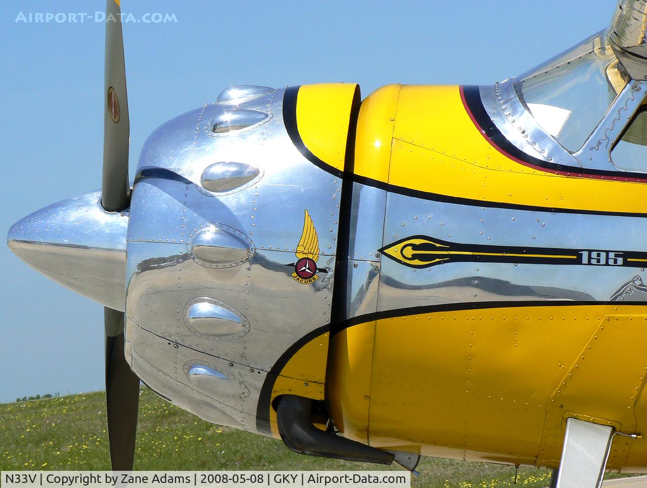 N33V, 1948 Cessna 195 C/N 7240, At Arlington Municipal