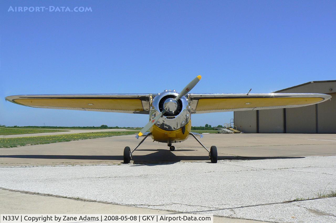 N33V, 1948 Cessna 195 C/N 7240, At Arlington Municipal