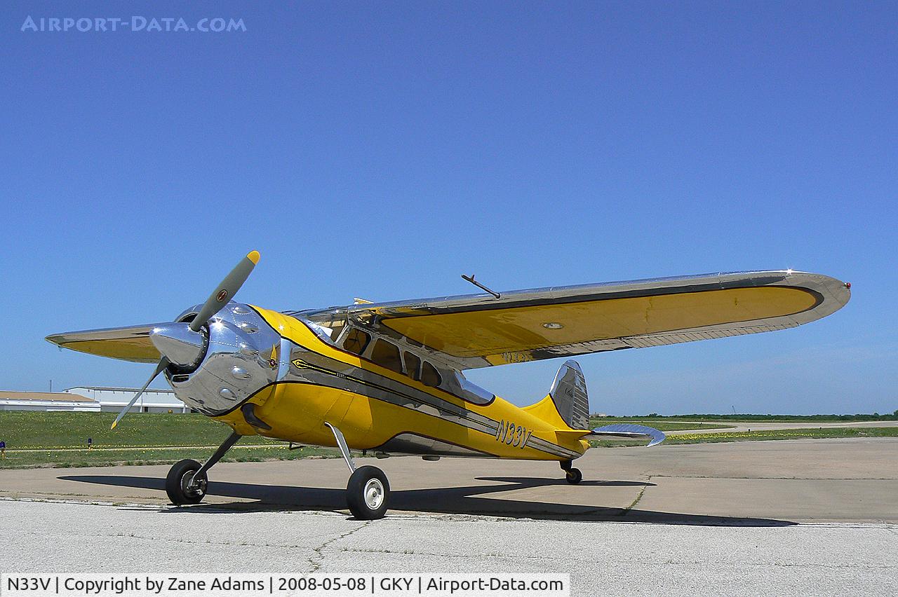 N33V, 1948 Cessna 195 C/N 7240, At Arlington Municipal