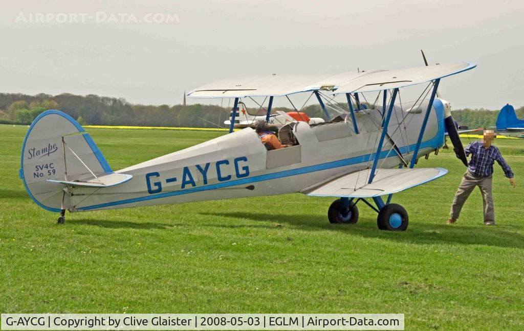 G-AYCG, 1970 Stampe-Vertongen SV-4C C/N 59, Previous ID: F-BOHF(2)