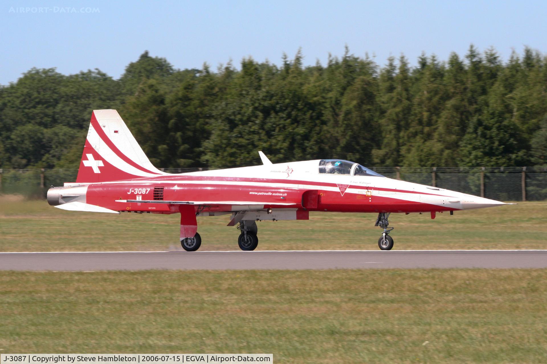J-3087, Northrop F-5E Tiger II C/N L.1087, F-5 Tiger of Patrouille Suisse