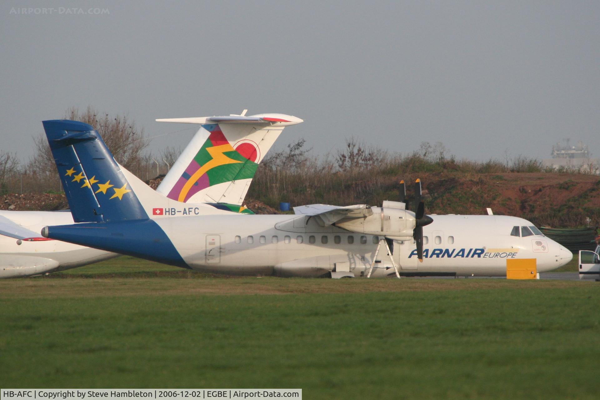 HB-AFC, 1988 ATR 42-320 C/N 087, At Coventry