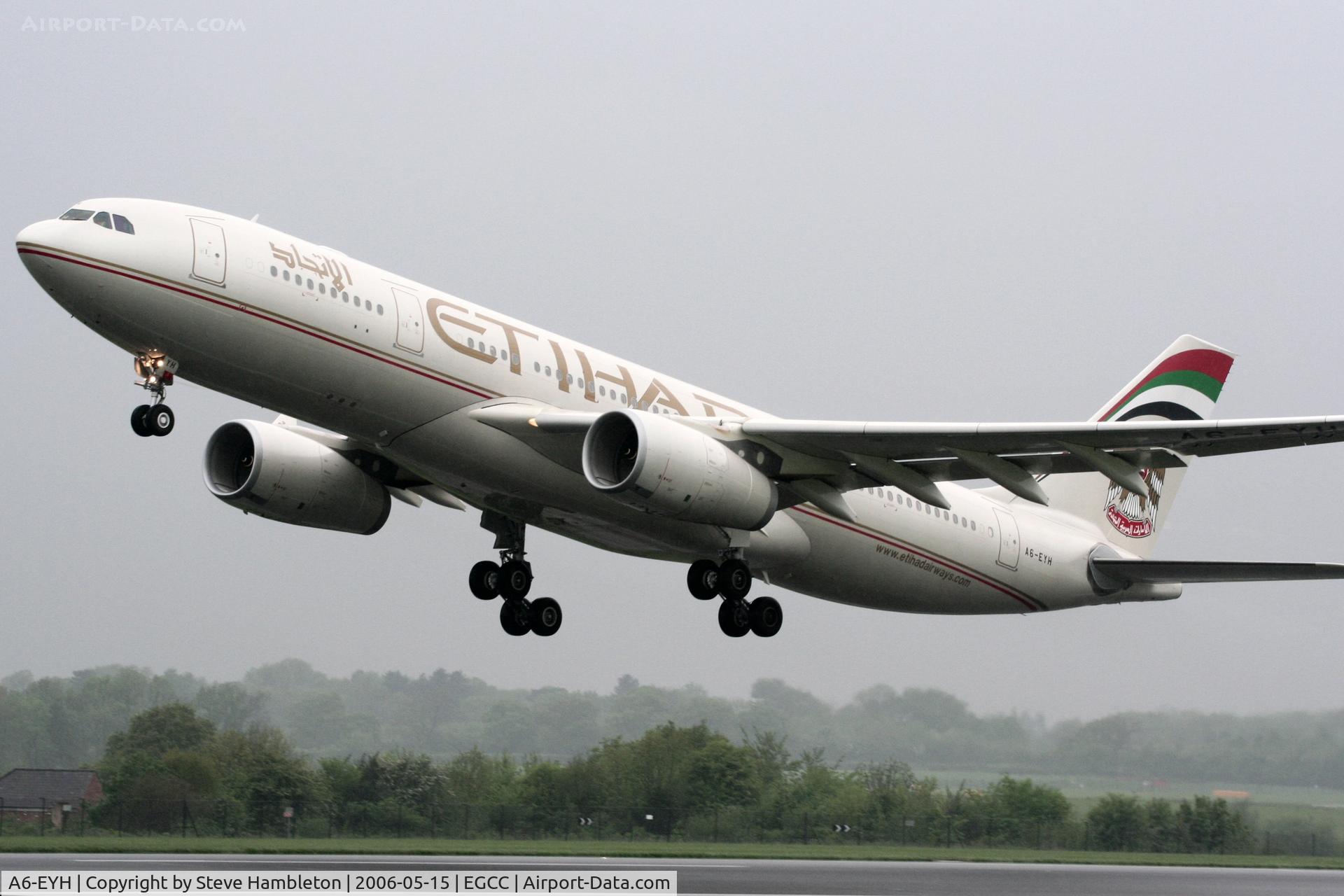 A6-EYH, 2006 Airbus A330-243 C/N 729, Departing Manchester International