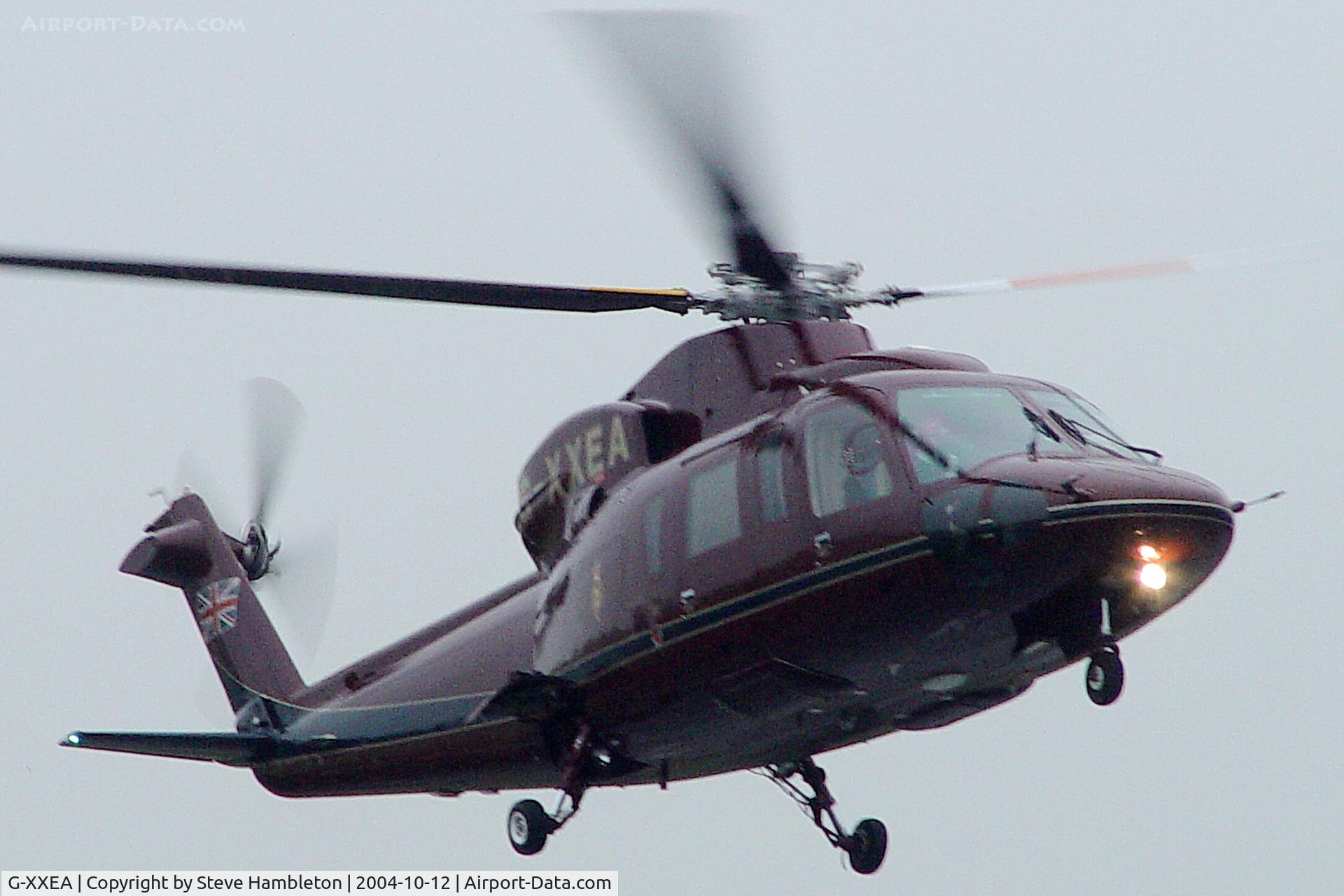 G-XXEA, 1998 Sikorsky S-76C C/N 760492, Taking Princess Anne home after opening new cement plant at Tunstead Quarry