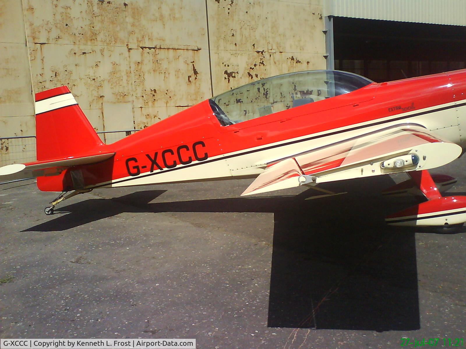 G-XCCC, 2001 Extra EA-300L C/N 142, G-XCCC on the apron area of Rochester Airport, Rochester, Kent, England.