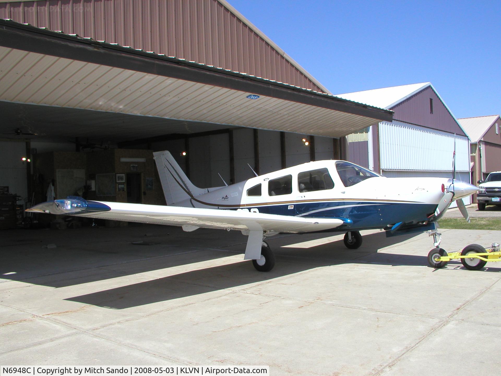 N6948C, Piper PA-28R-201 Cherokee Arrow III C/N 28R-7837177, Parked outside the hangar.