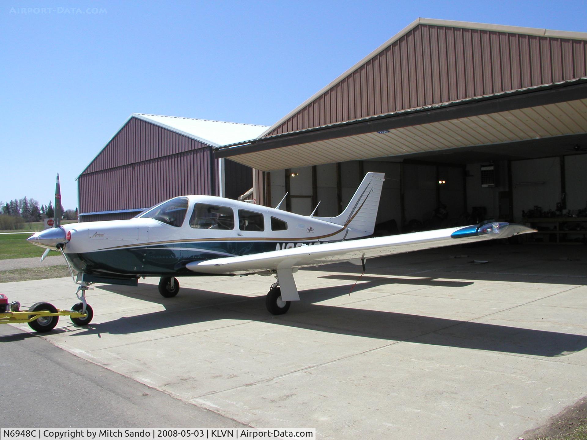 N6948C, Piper PA-28R-201 Cherokee Arrow III C/N 28R-7837177, Parked outside the hangar.