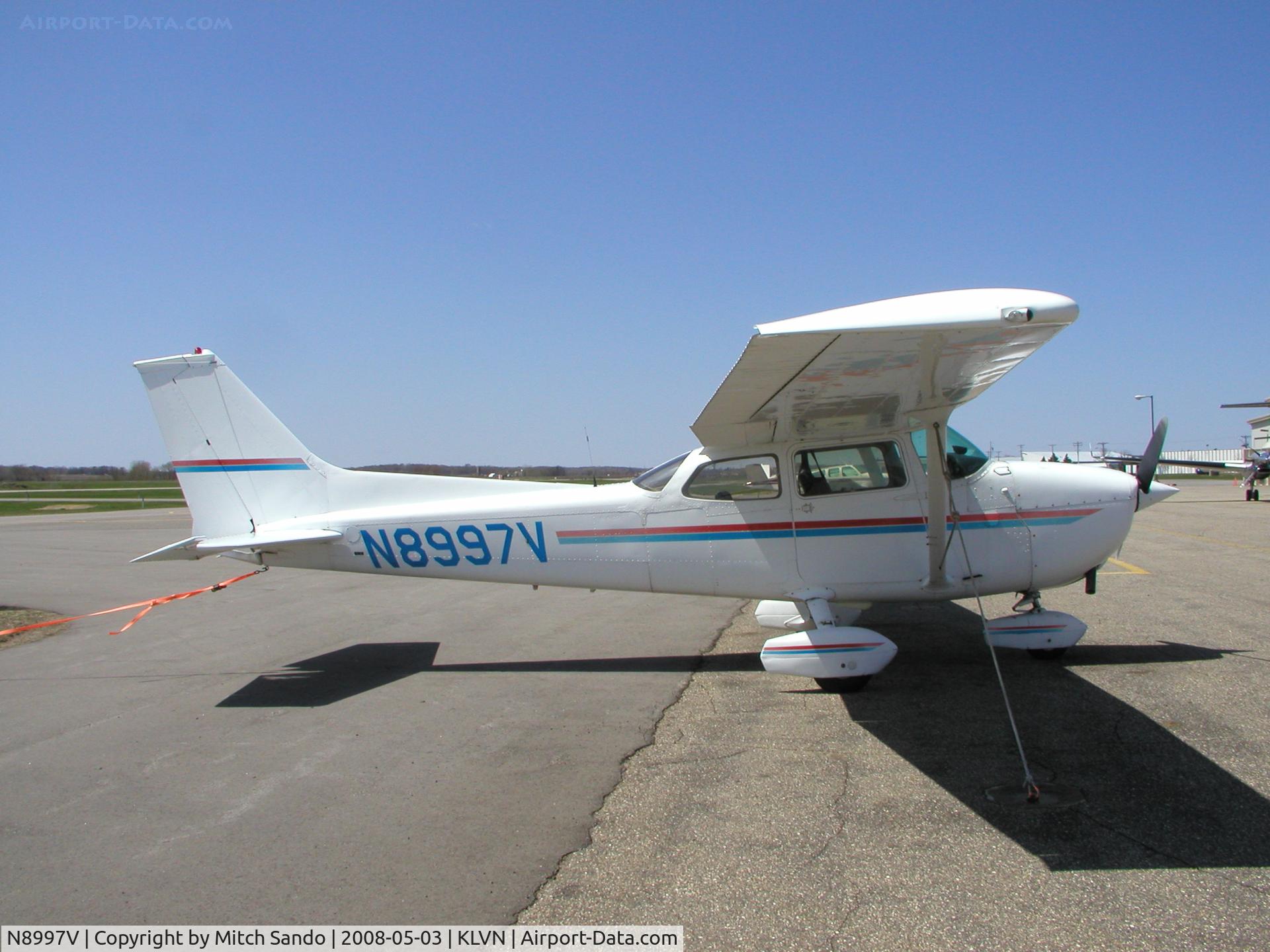 N8997V, 1974 Cessna 172M C/N 17264352, Parked on the ramp at Airlake.