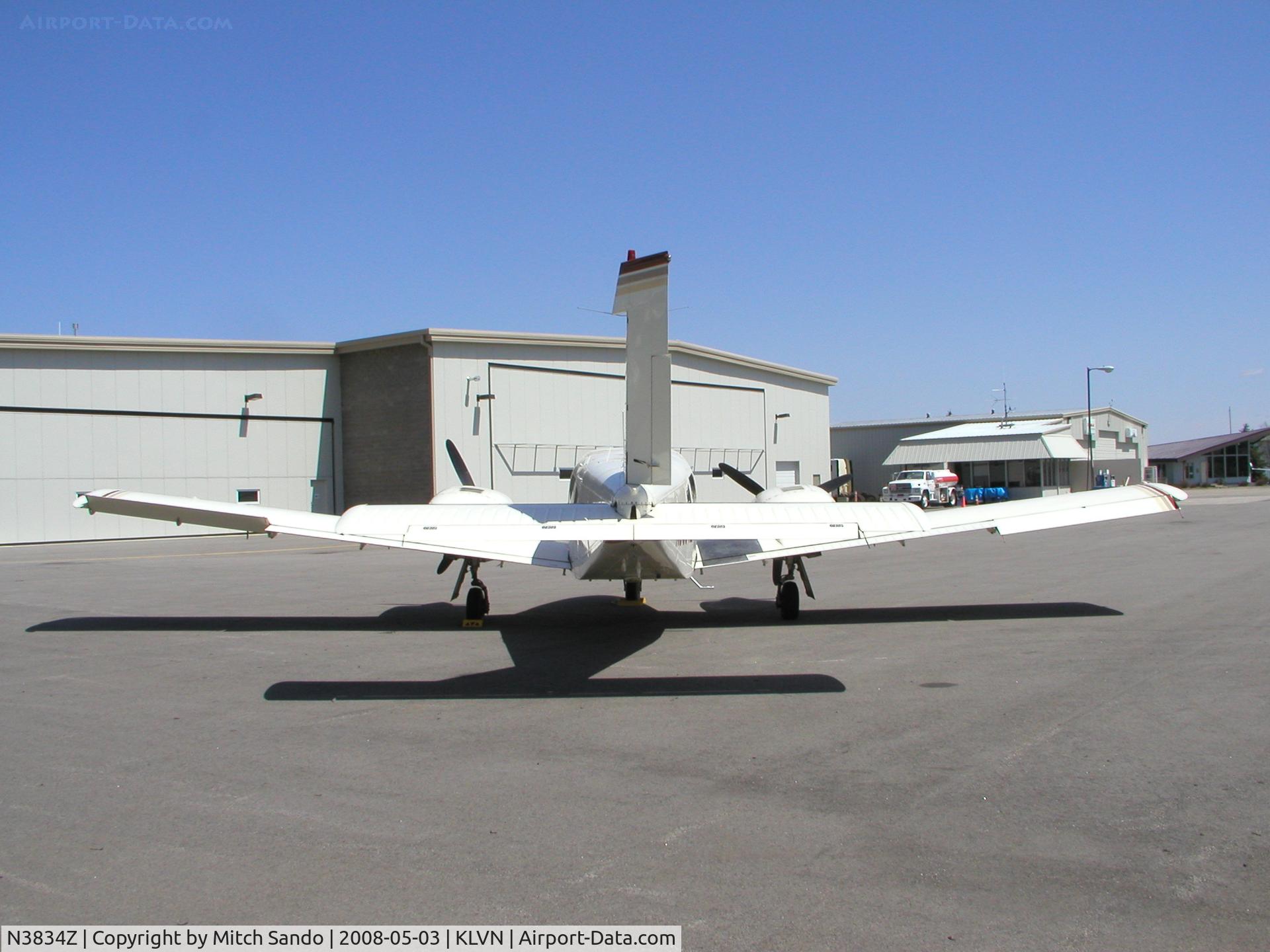 N3834Z, 1978 Piper PA-34-200T C/N 34-7870225, Parked on the ramp at Airlake.