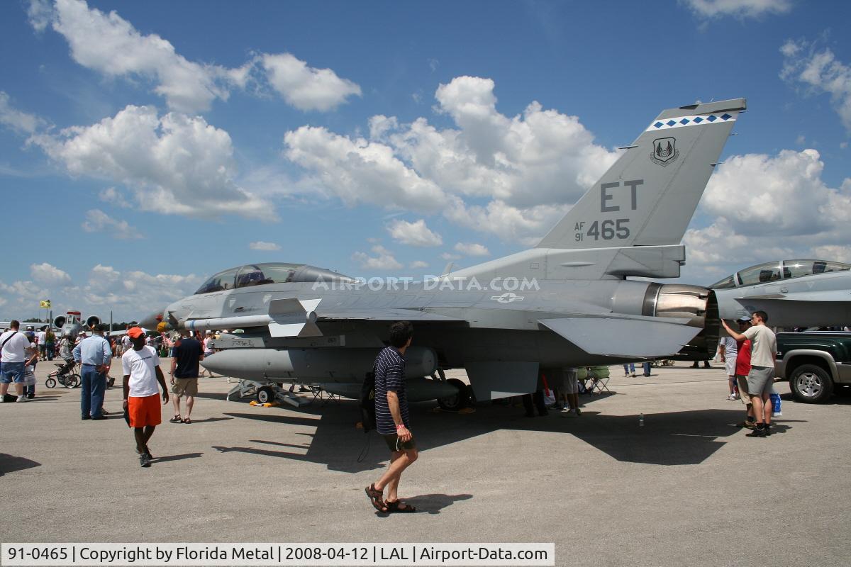 91-0465, 1991 General Dynamics F-16D Fighting Falcon C/N CD-20, F-16D