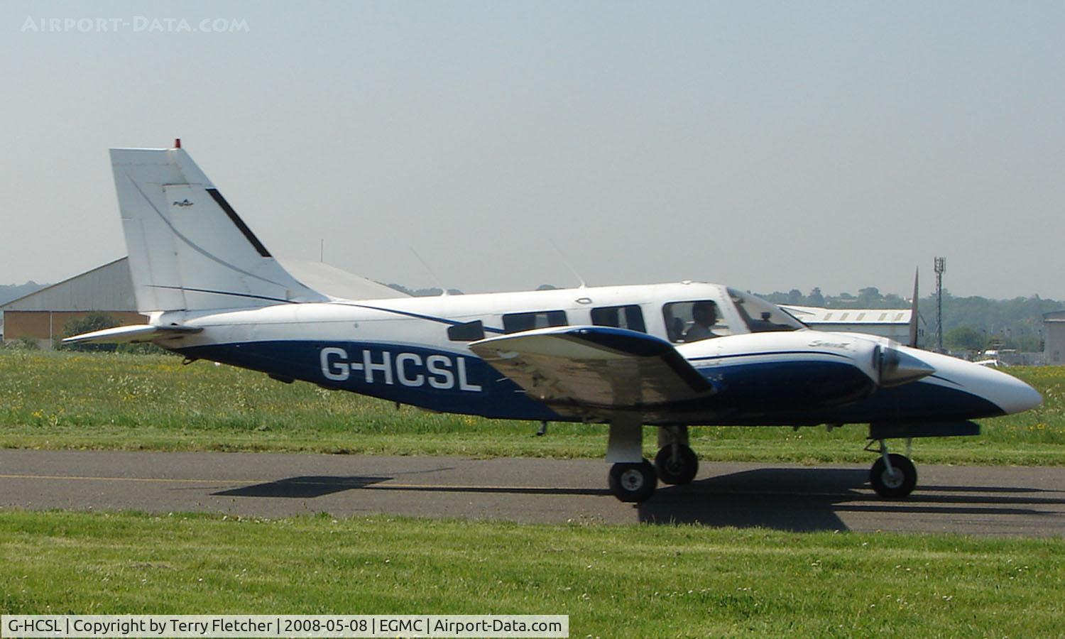 G-HCSL, 1981 Piper PA-34-220T C/N 34-8133237, Part of the GA Scene at Southend