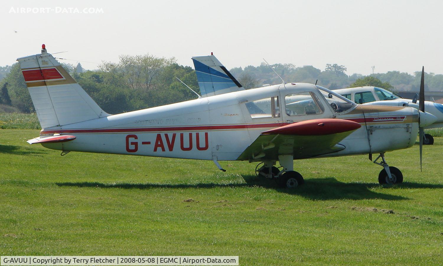 G-AVUU, 1968 Piper PA-28-140 Cherokee C/N 28-24100, Part of the GA Scene at Southend