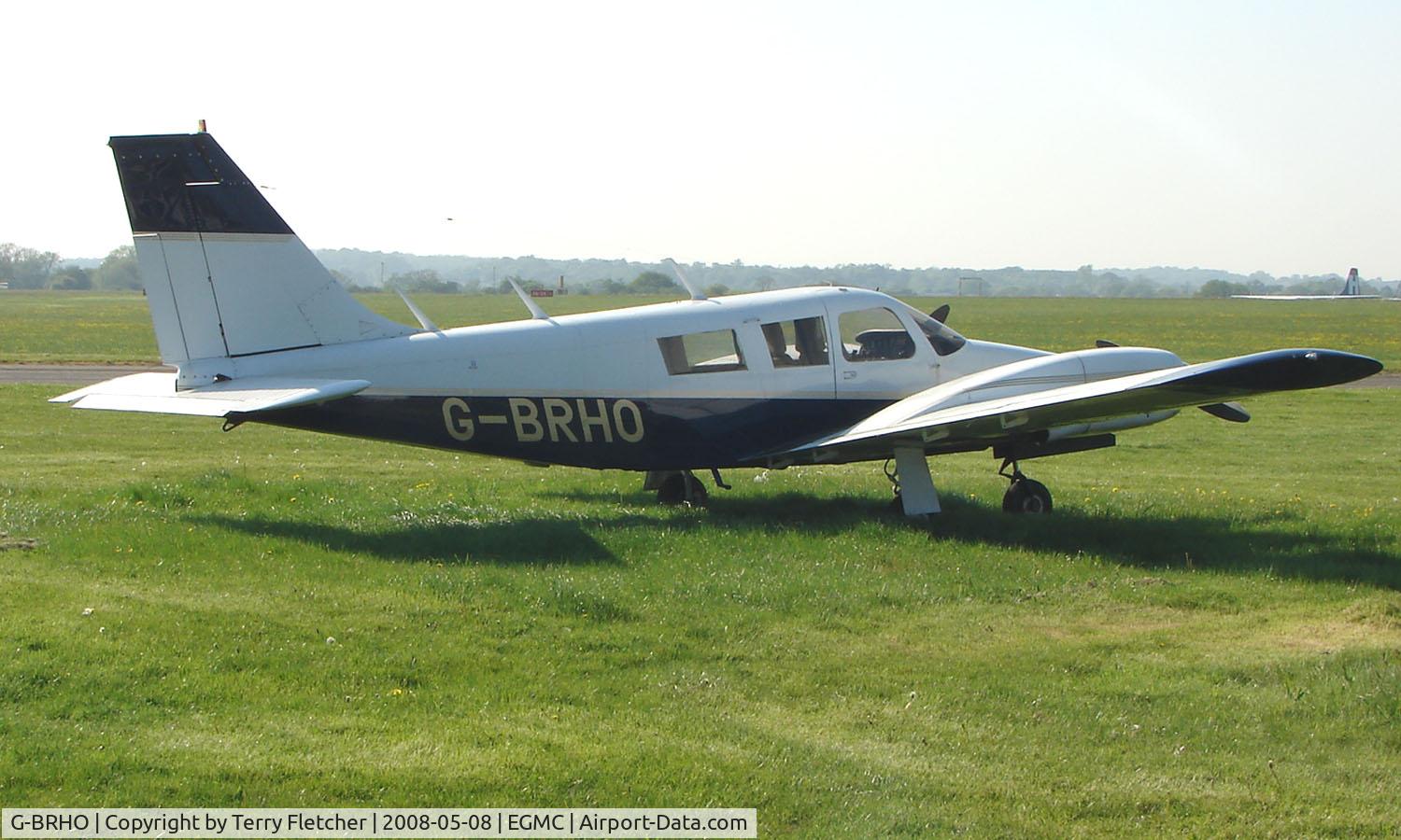 G-BRHO, 1973 Piper PA-34-200 Seneca C/N 34-7350037, Part of the GA Scene at Southend