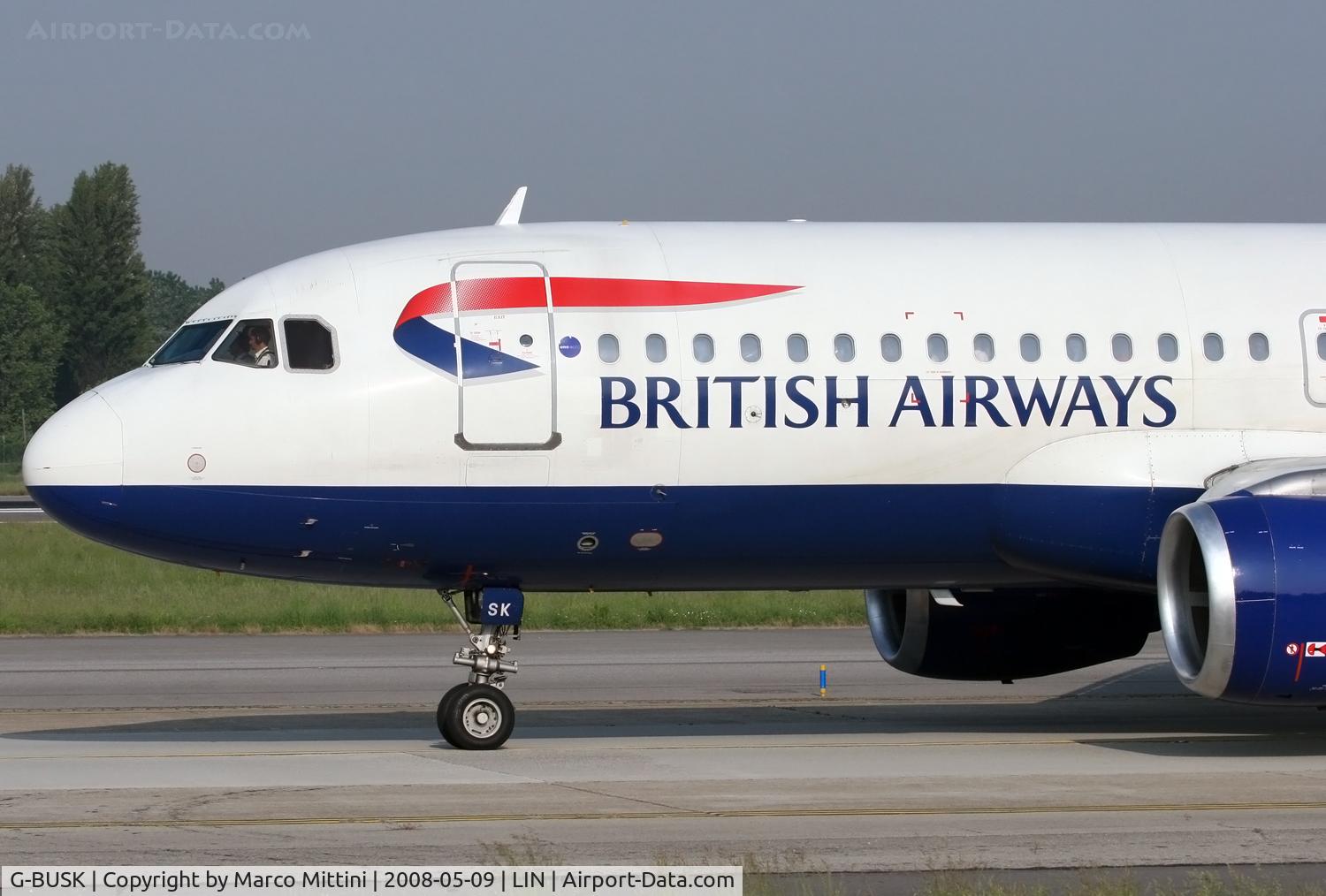G-BUSK, 1990 Airbus A320-211 C/N 120, BRITISH AIRWAYS close up