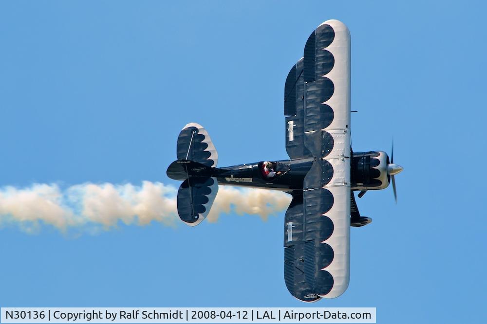 N30136, 1980 Waco UPF-7 C/N 5533, Flying display at Sun'n Fun, Lakeland, FL, 2008
