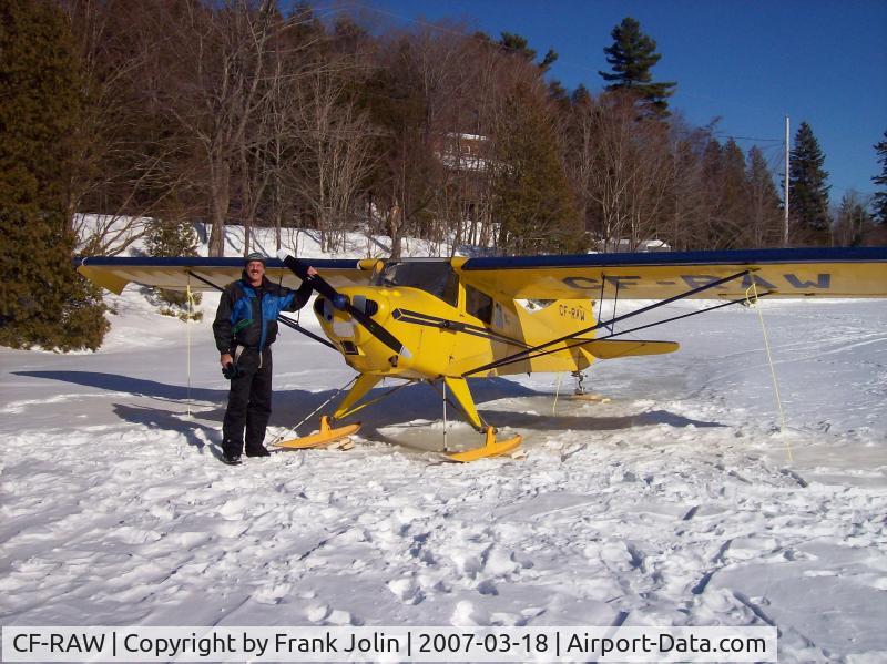 CF-RAW, 1946 Taylorcraft BCS-12D C/N 99O6, Taylorcraft on skiis March 2007